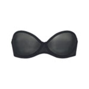 Skims Ultra Fine Mesh Strapless Bra - Black